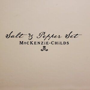 Mackenzie Childs salt & pepper set
